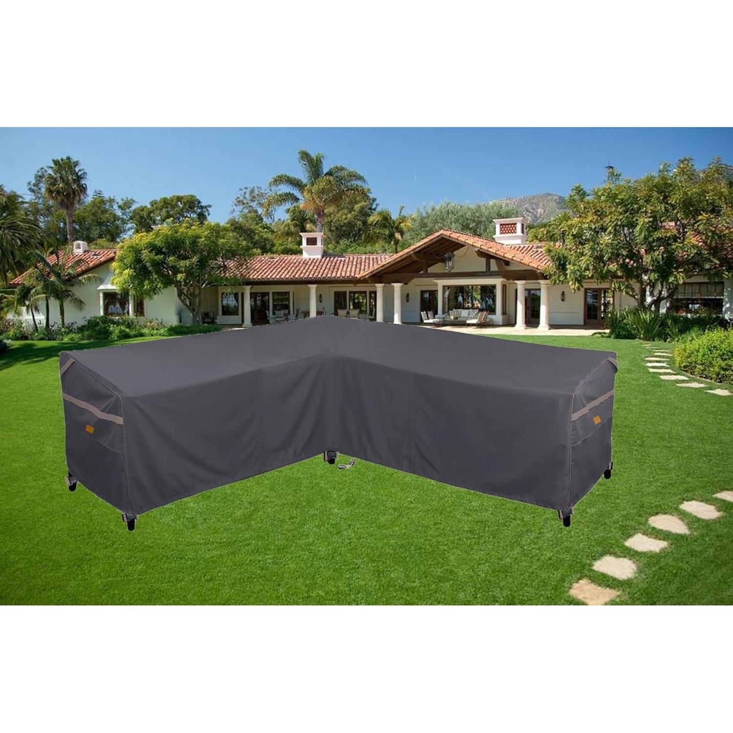 Cubierta de Sofá de Patio Garden Balsam 85" V Gris Oscuro