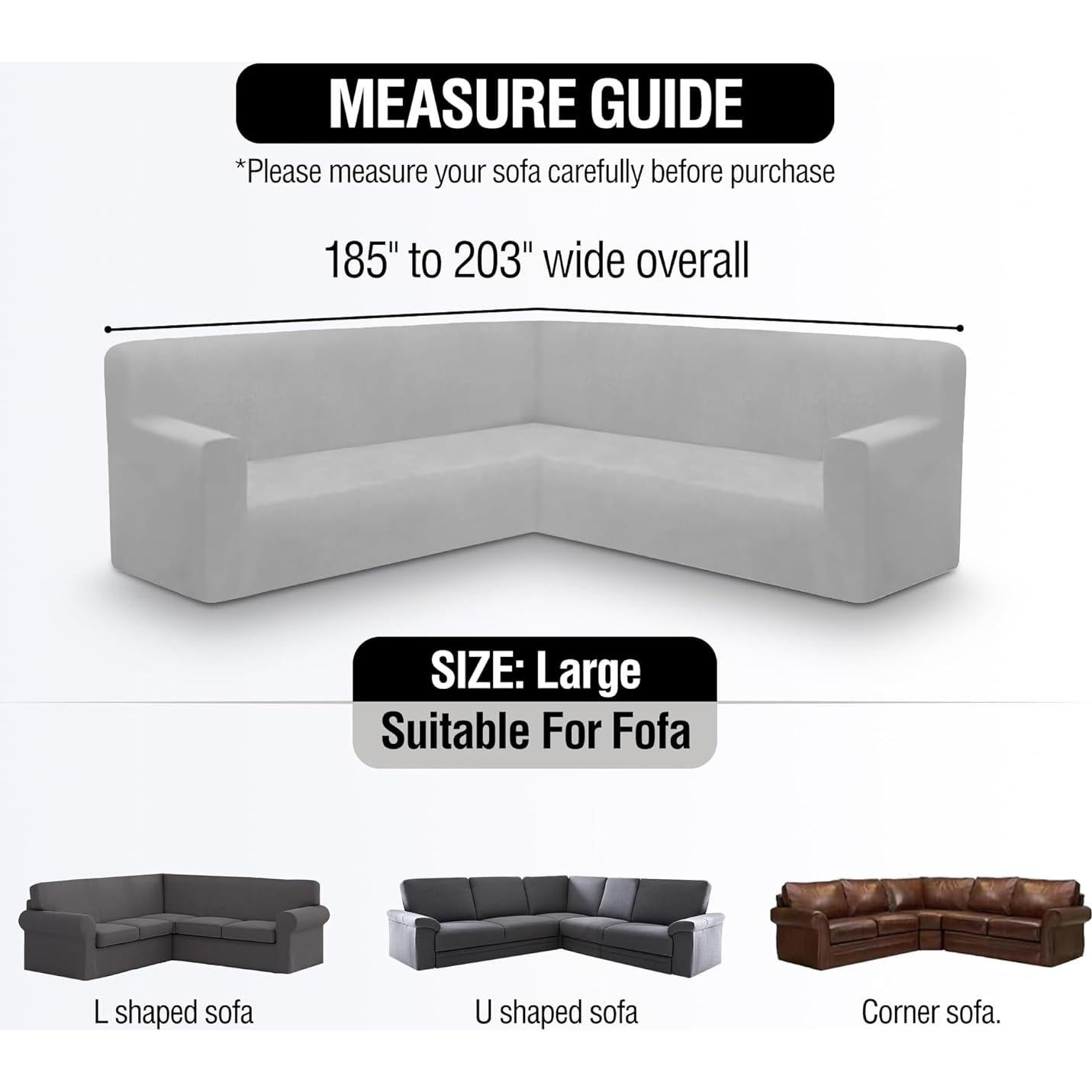 Funda de Sofá Esquinera ALIECOM Terciopelo Gris Grande