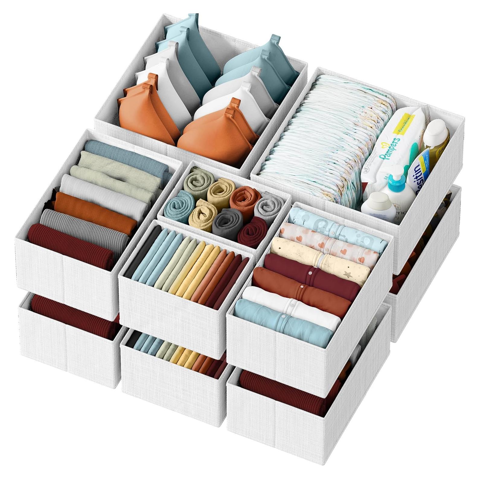 Organizador de Cajones Neaterize 12 Cestas Blanco-Gris