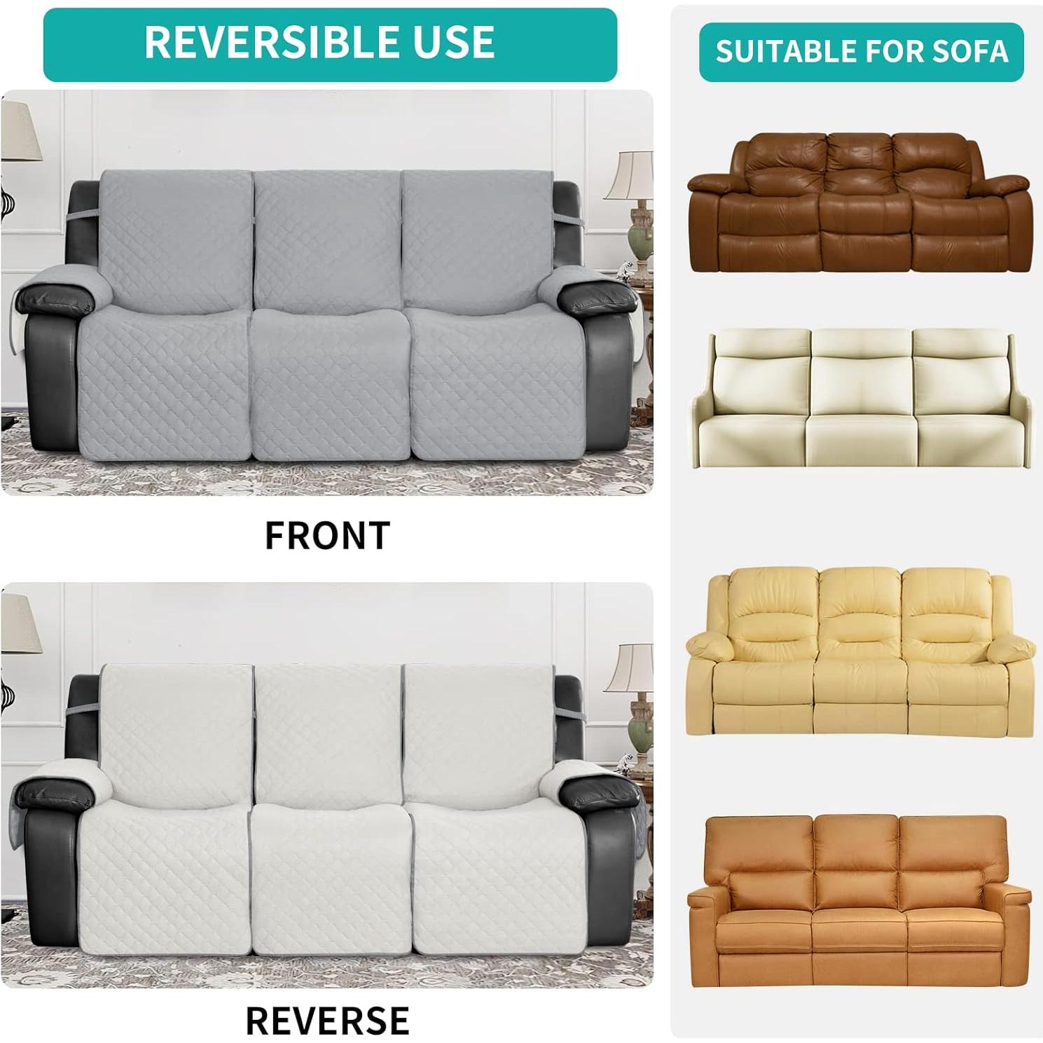 Funda de Sofá Recliner Easy-Going Impermeable 3 Asientos