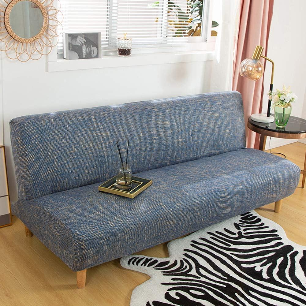 Funda de Sofá Sin Brazos MIFXIN Lino Azul Elástica 180-210 cm