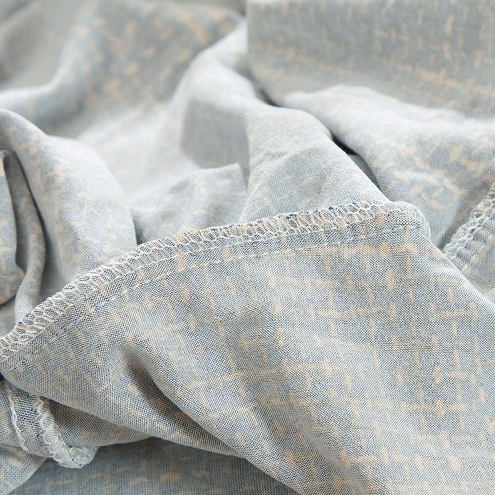 Funda de Sofá Sin Brazos MIFXIN Lino Azul Elástica 180-210 cm