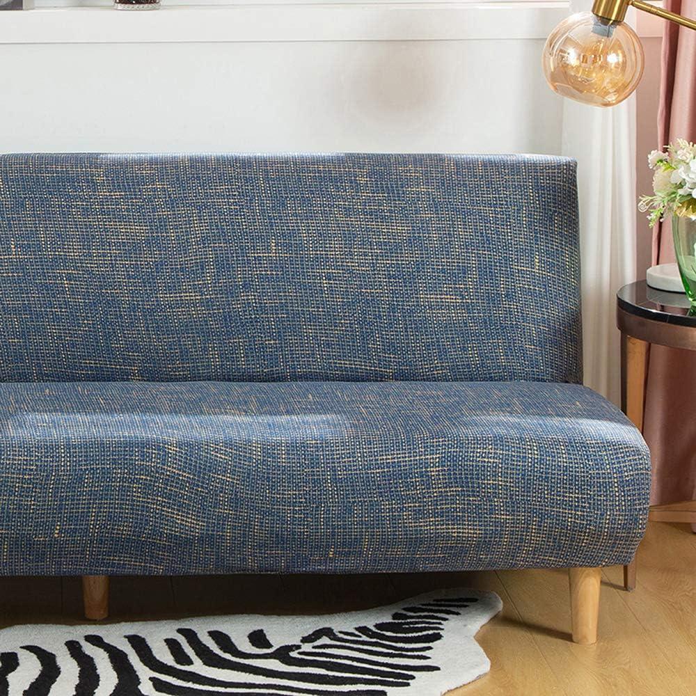 Funda de Sofá Sin Brazos MIFXIN Lino Azul Elástica 180-210 cm