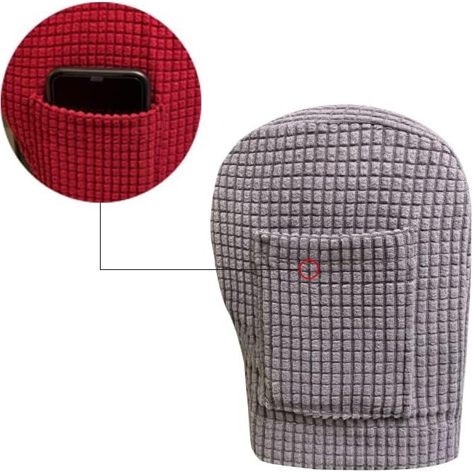 Fundas de Reposabrazos de Sofá Garayma 4 Piezas Gris Claro