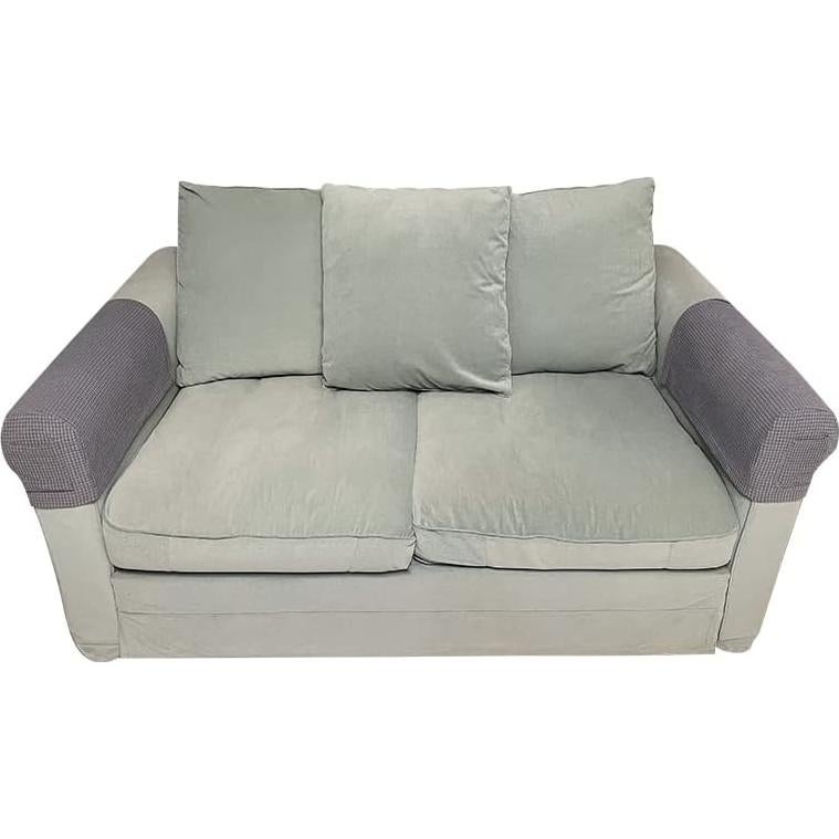 Fundas de Reposabrazos de Sofá Garayma 4 Piezas Gris Claro