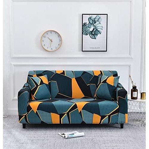 Funda de Sofá Estirable MIDODO 2 Plazas Patrón Geométrico