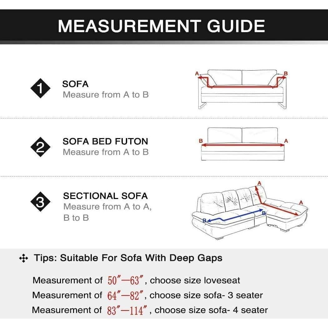 Funda de Sofá Estirable MIDODO 2 Plazas Patrón Geométrico