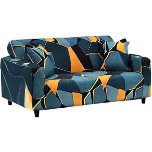 Funda de Sofá Estirable MIDODO 2 Plazas Patrón Geométrico