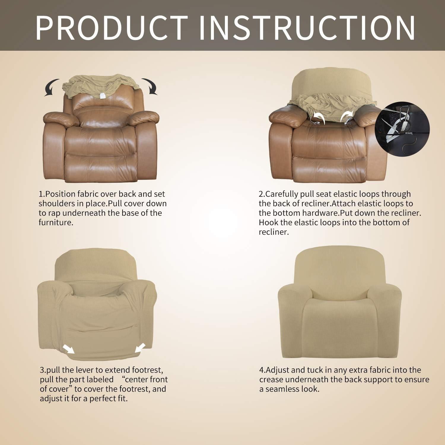 Funda de Sofá Reclinable Easy-Going Arena 85% Poliester