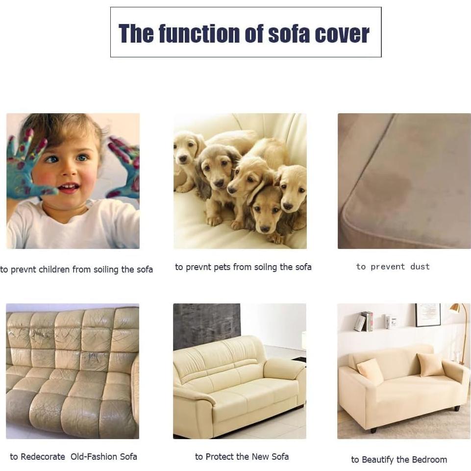 Fundas de Reposabrazos de Sofá Chaexii Marrón Oscuro - 2 Piezas