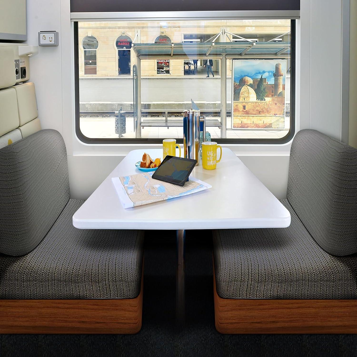 Funda de Cojines para Sofá Dinette RV LWuuywa 2PCS Gris