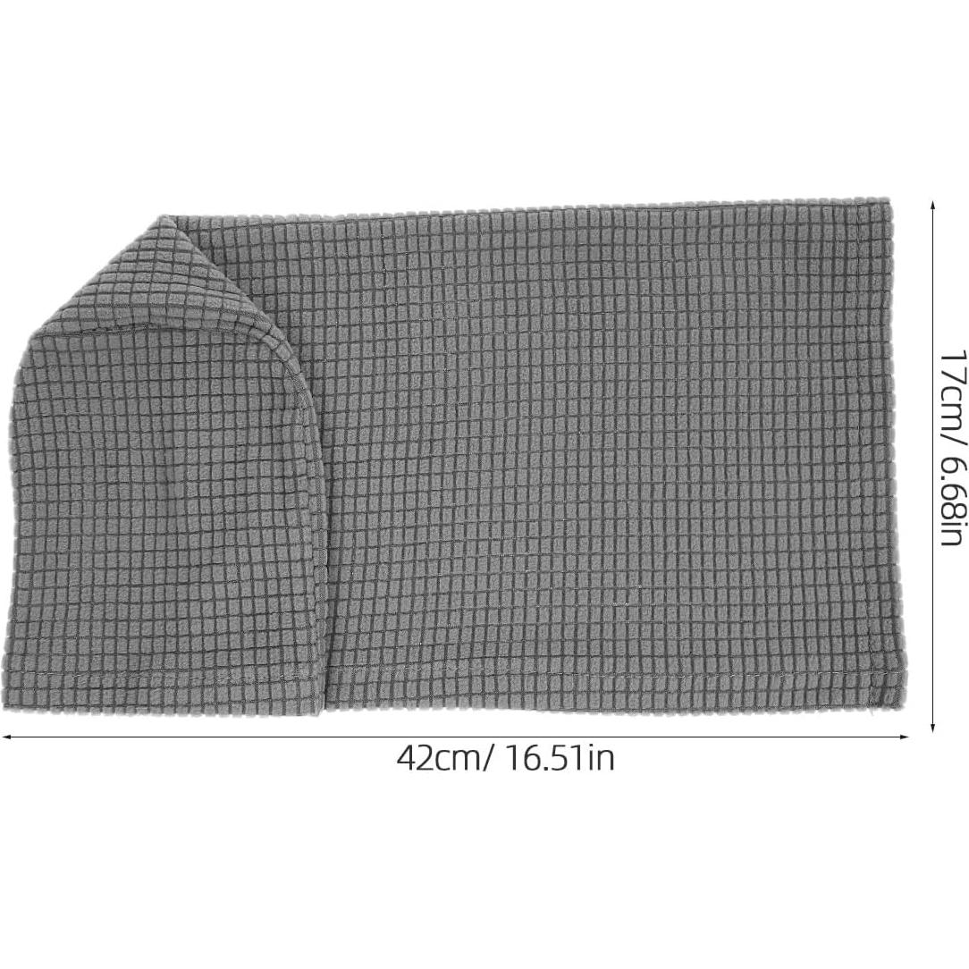 Fundas para Reposabrazos Sofá BESPORTBLE 2 Piezas Gris Claro