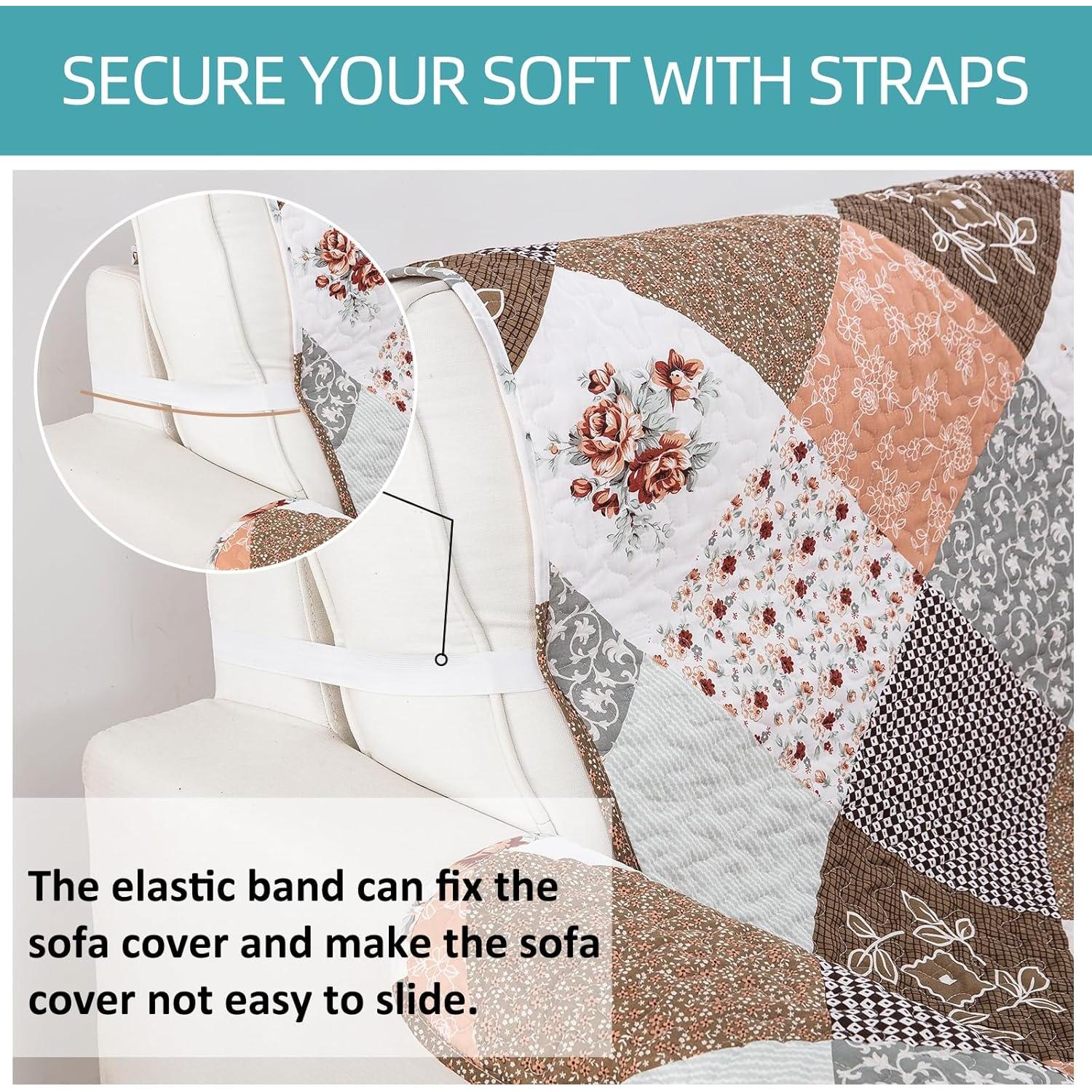 Funda de Sofá Yiran 3 Plazas Microfibra Antideslizante