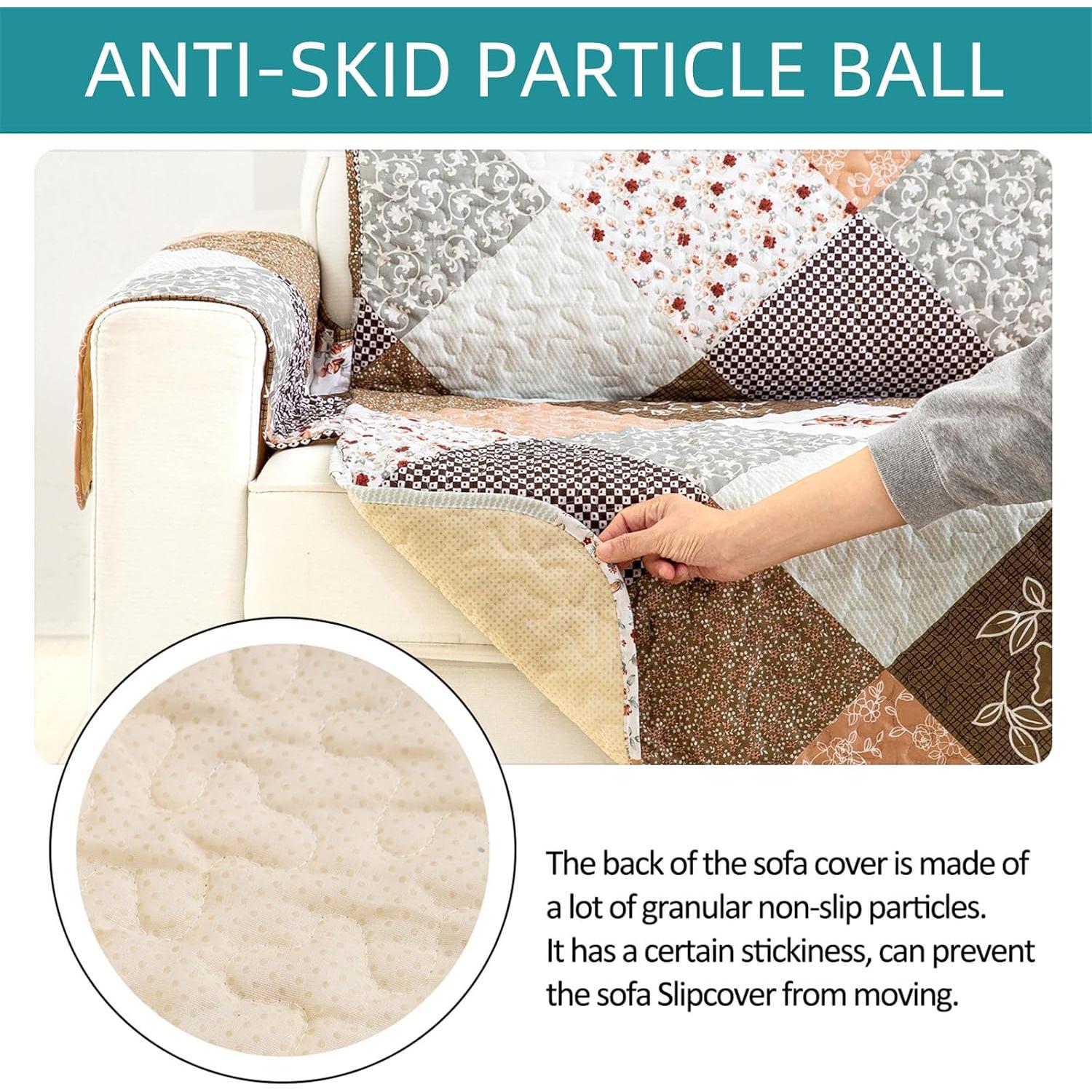 Funda de Sofá Yiran 3 Plazas Microfibra Antideslizante