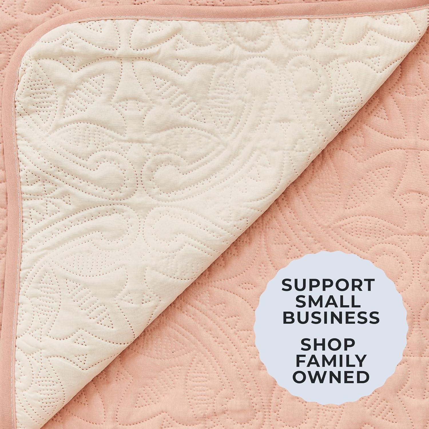 Funda Reversible para Loveseat Great Bay Home - Rosa/Taupe