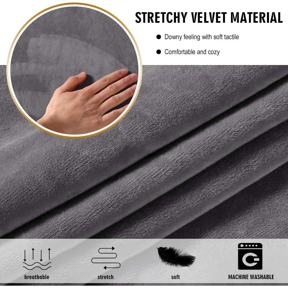 Funda de Silla Tubular MIFXIN Gris de Spandex Elástico