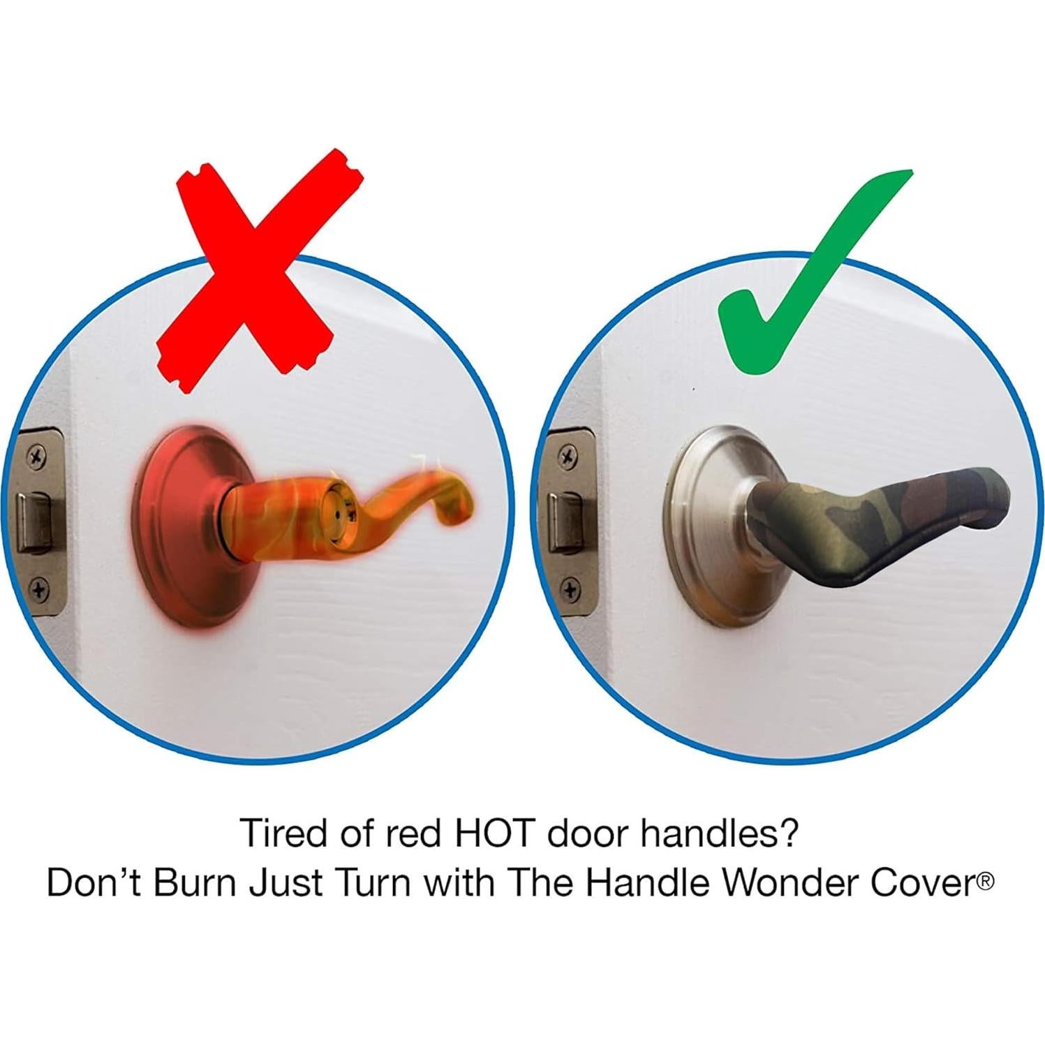 Cubiertas Antiescaldantes para Mangos de Puerta La Cubierta Maravilla - Paquete de 4