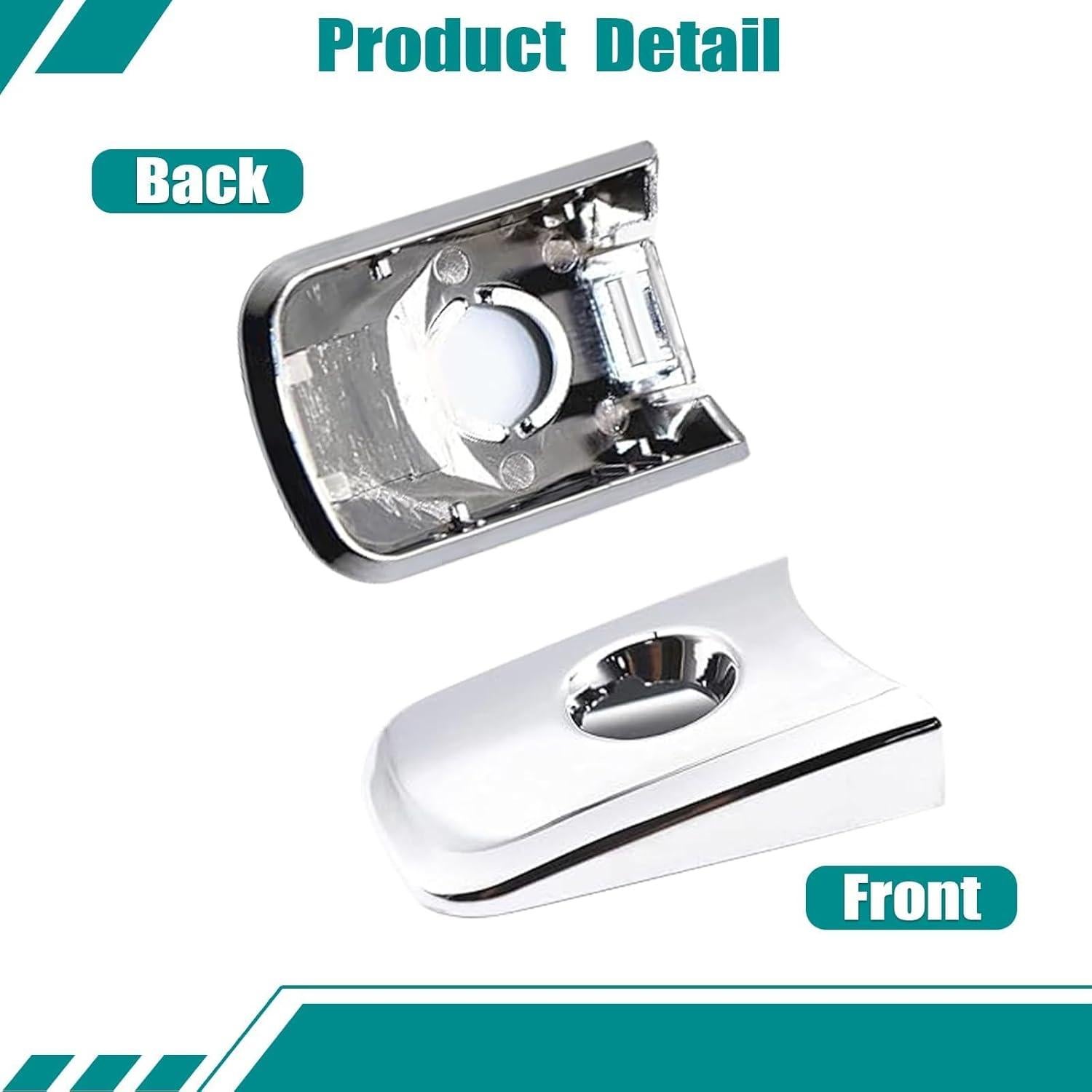 Cubierta de Manija de Puerta SecosAutoparts 80645CA000 Plateada