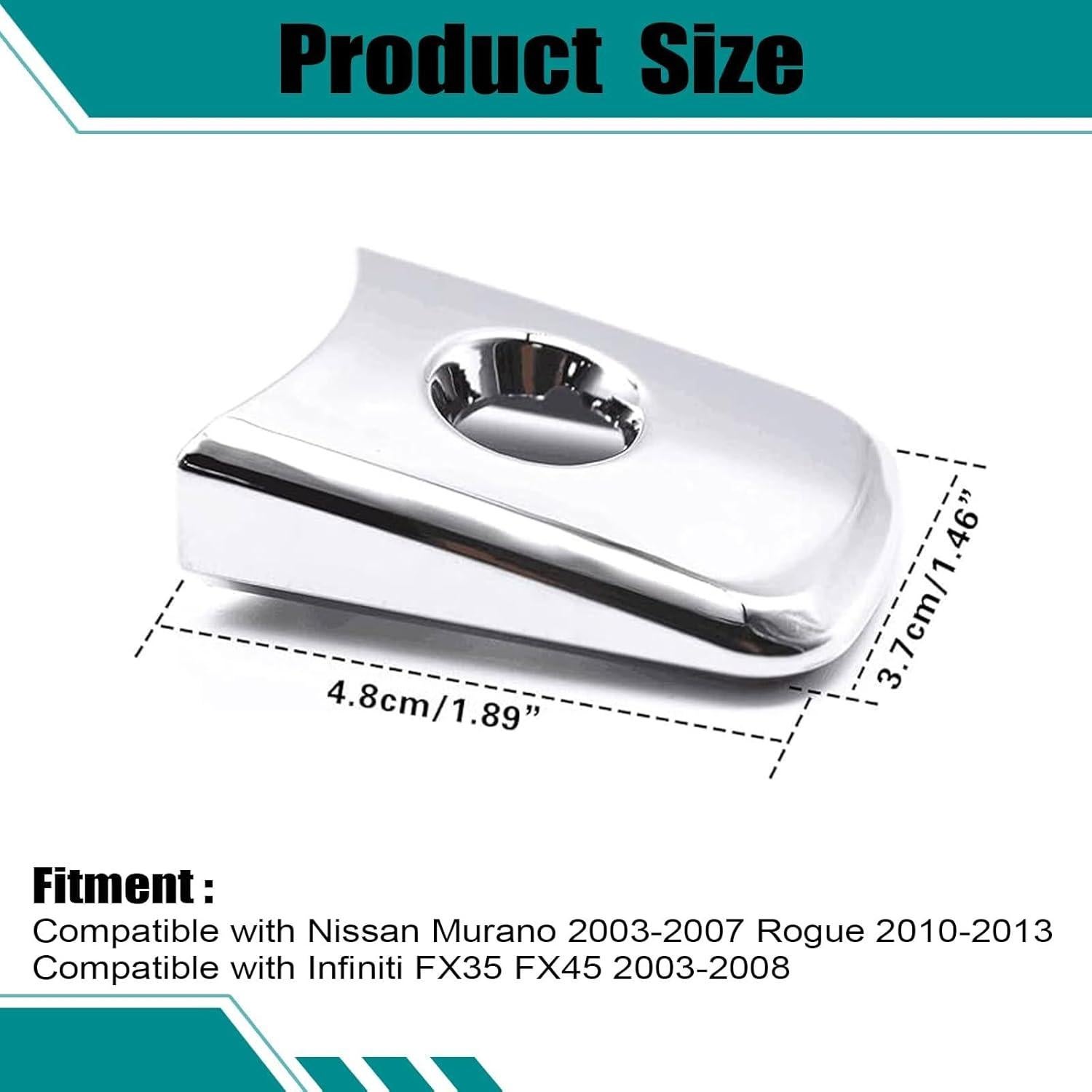 Cubierta de Manija de Puerta SecosAutoparts 80645CA000 Plateada