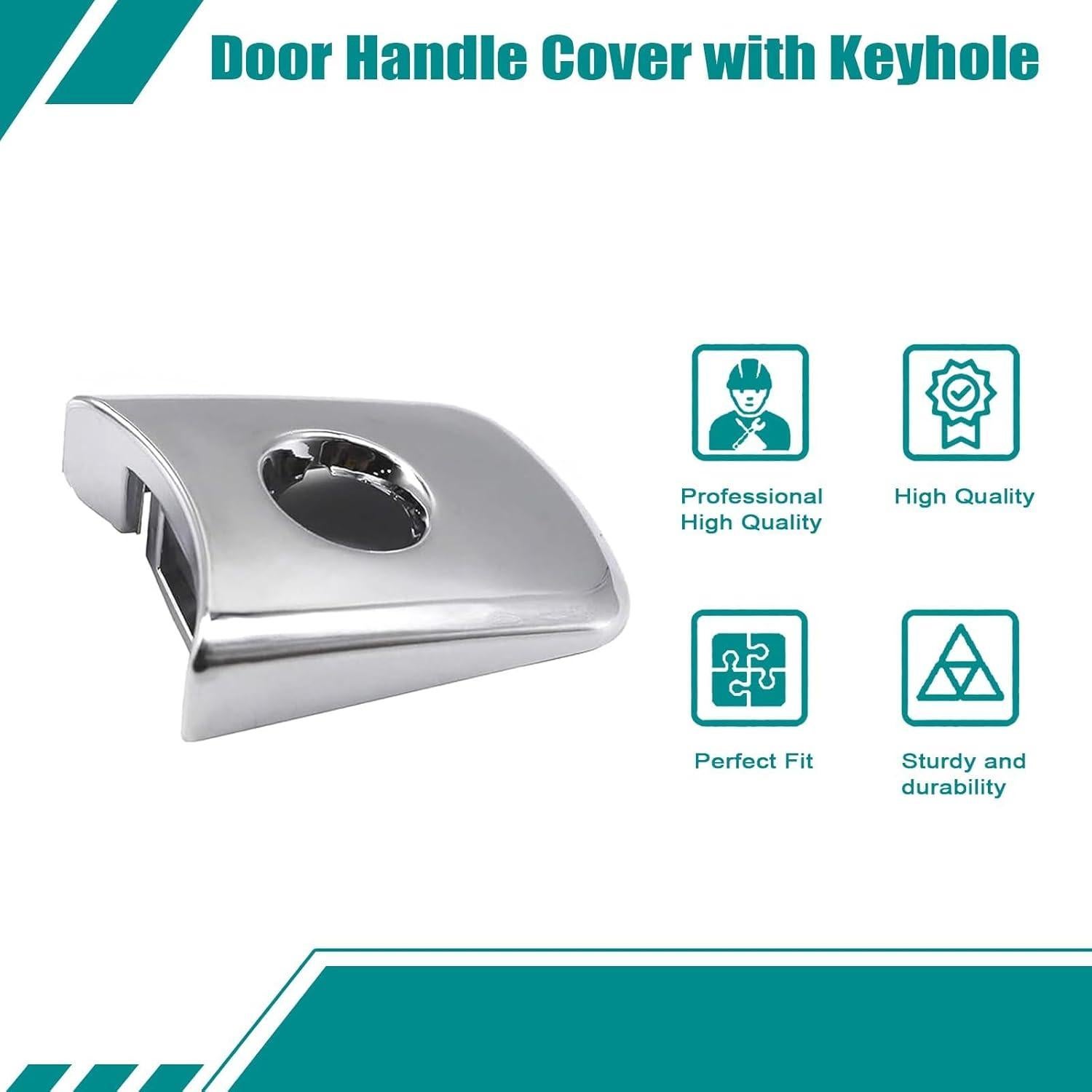 Cubierta de Manija de Puerta SecosAutoparts 80645CA000 Plateada