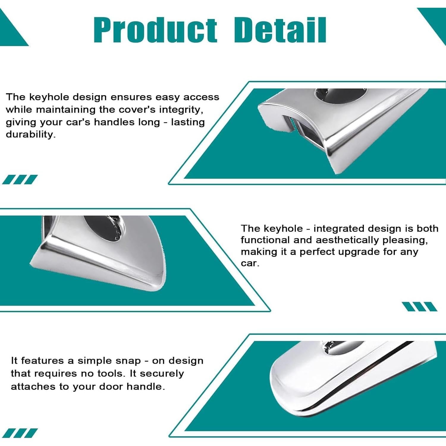 Cubierta de Manija de Puerta SecosAutoparts 80645CA000 Plateada