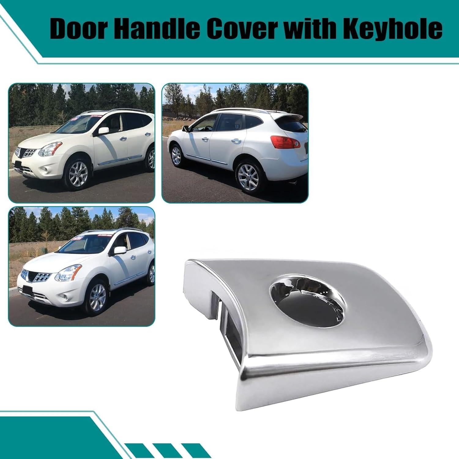 Cubierta de Manija de Puerta SecosAutoparts 80645CA000 Plateada