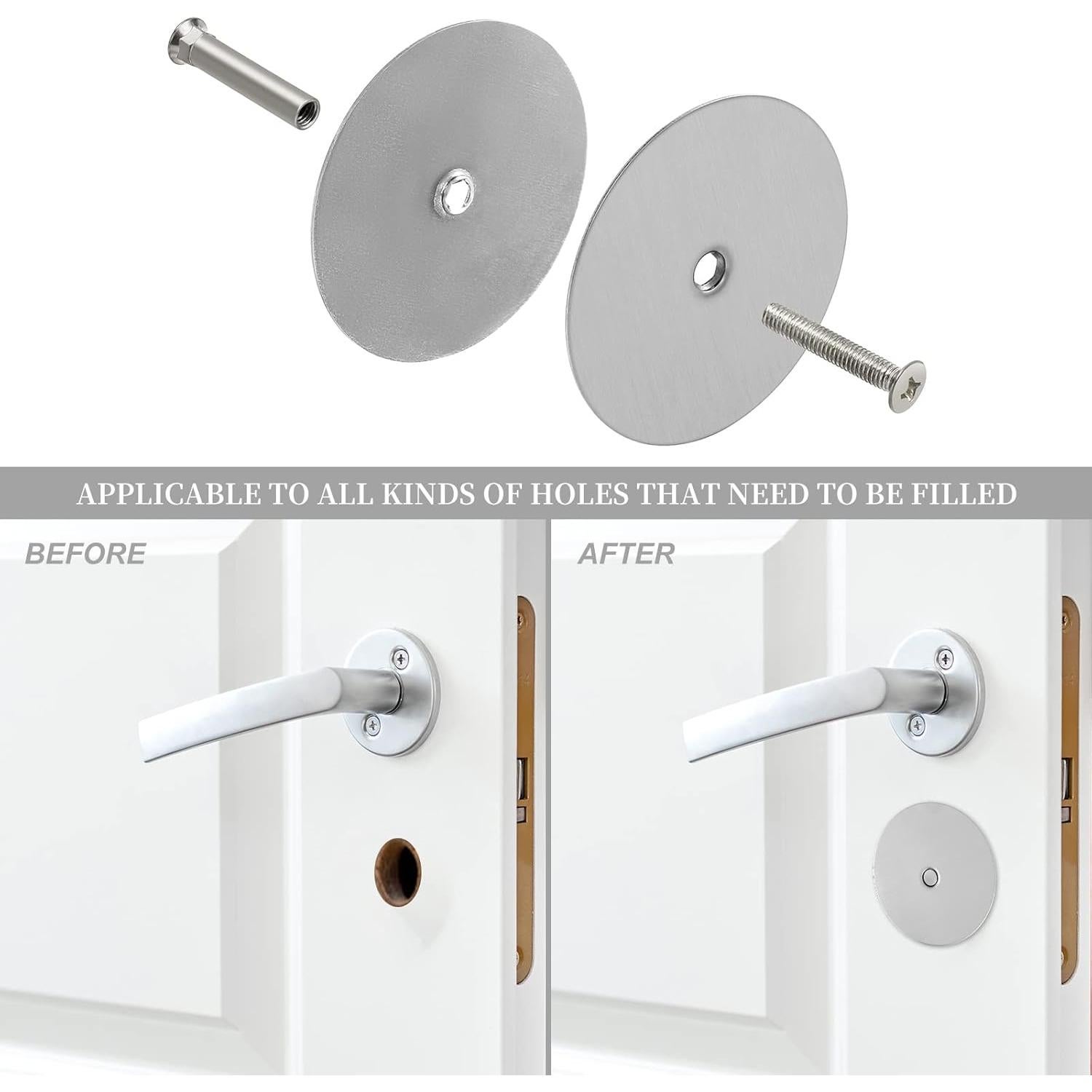 Placa de Cubierta de Agujero Redonda Acero Inoxidable 66mm