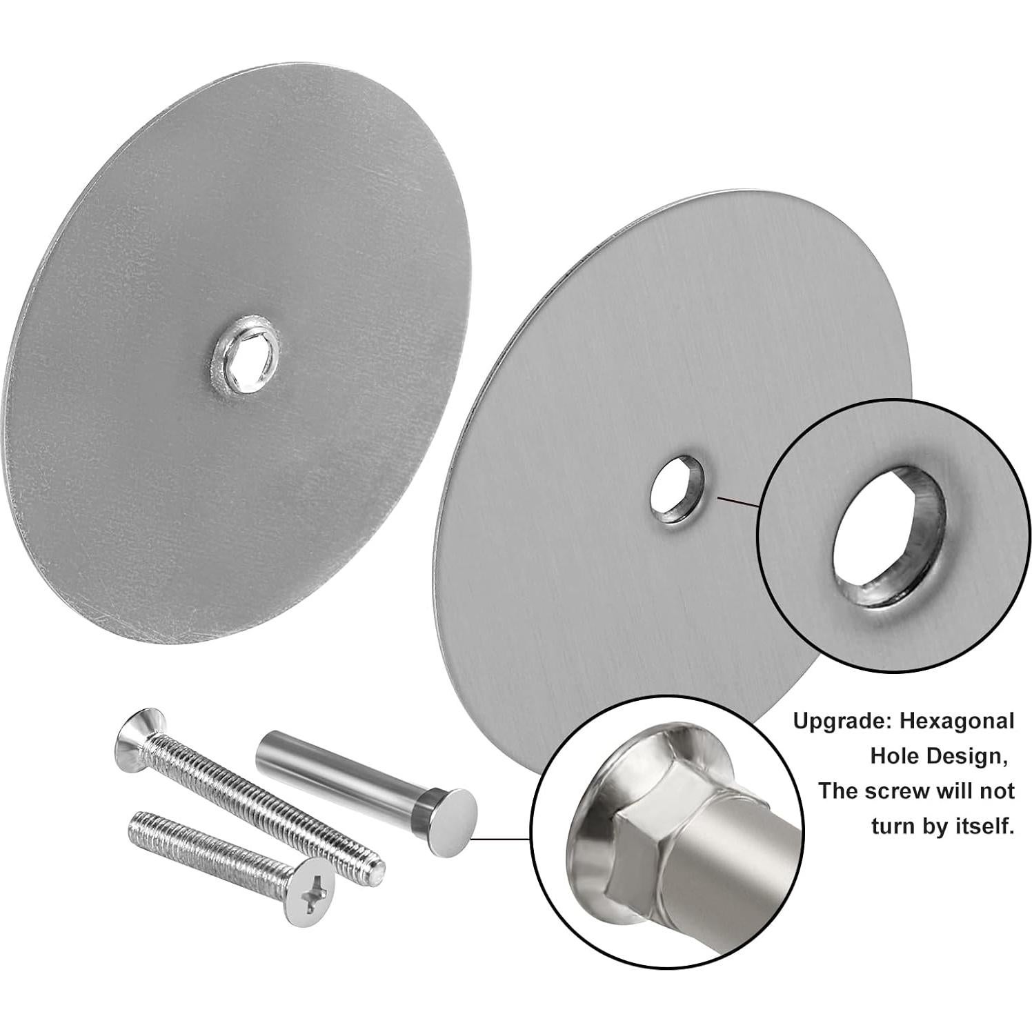 Placa de Cubierta de Agujero Redonda Acero Inoxidable 66mm