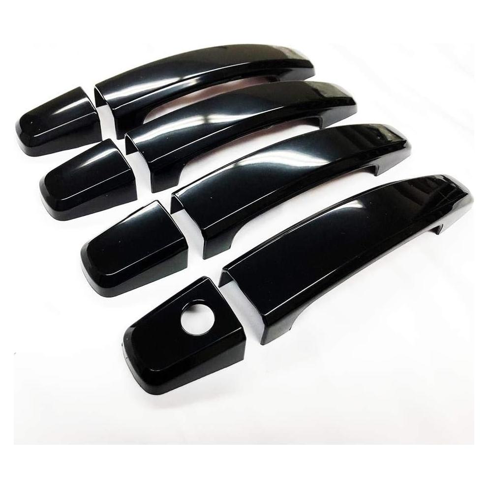 Cubiertas de Manijas de Puerta S SIZVER Glossy Black 8 Pzas