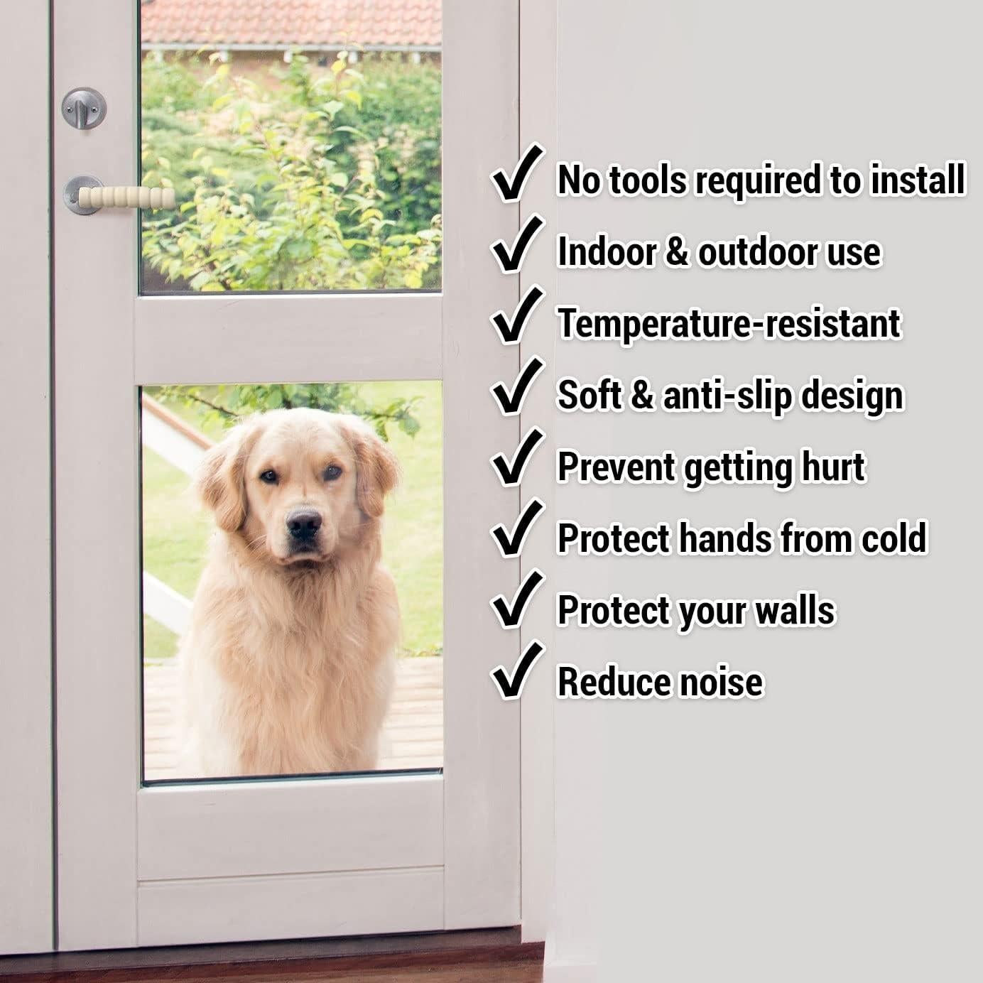 Cubiertas de Manijas de Puerta IFAMIO 8 Unidades Crema