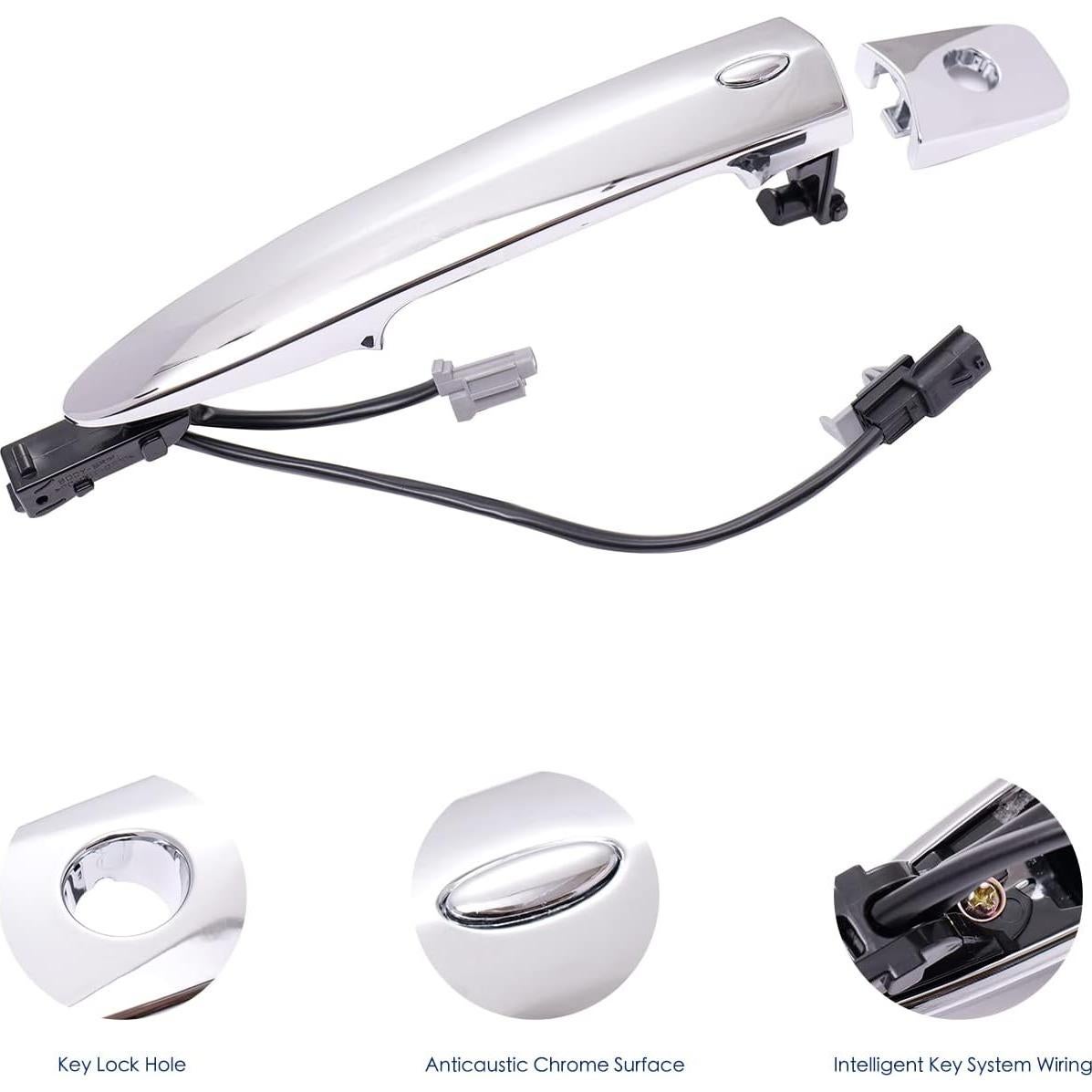 Manija Exterior Puerta Izquierda Nissan Lcyolada Cromo 2013-2018