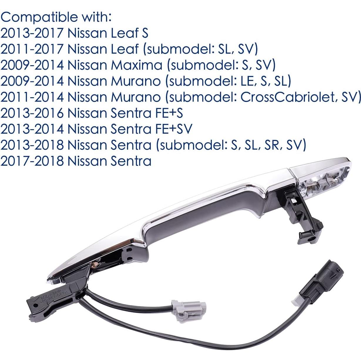 Manija Exterior Puerta Izquierda Nissan Lcyolada Cromo 2013-2018