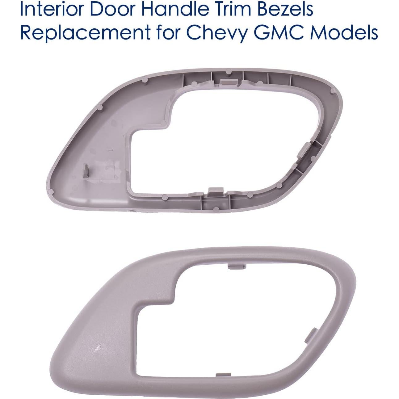 Molduras del Mango de Puerta Interior Lcyolada 2 Pcs Gris