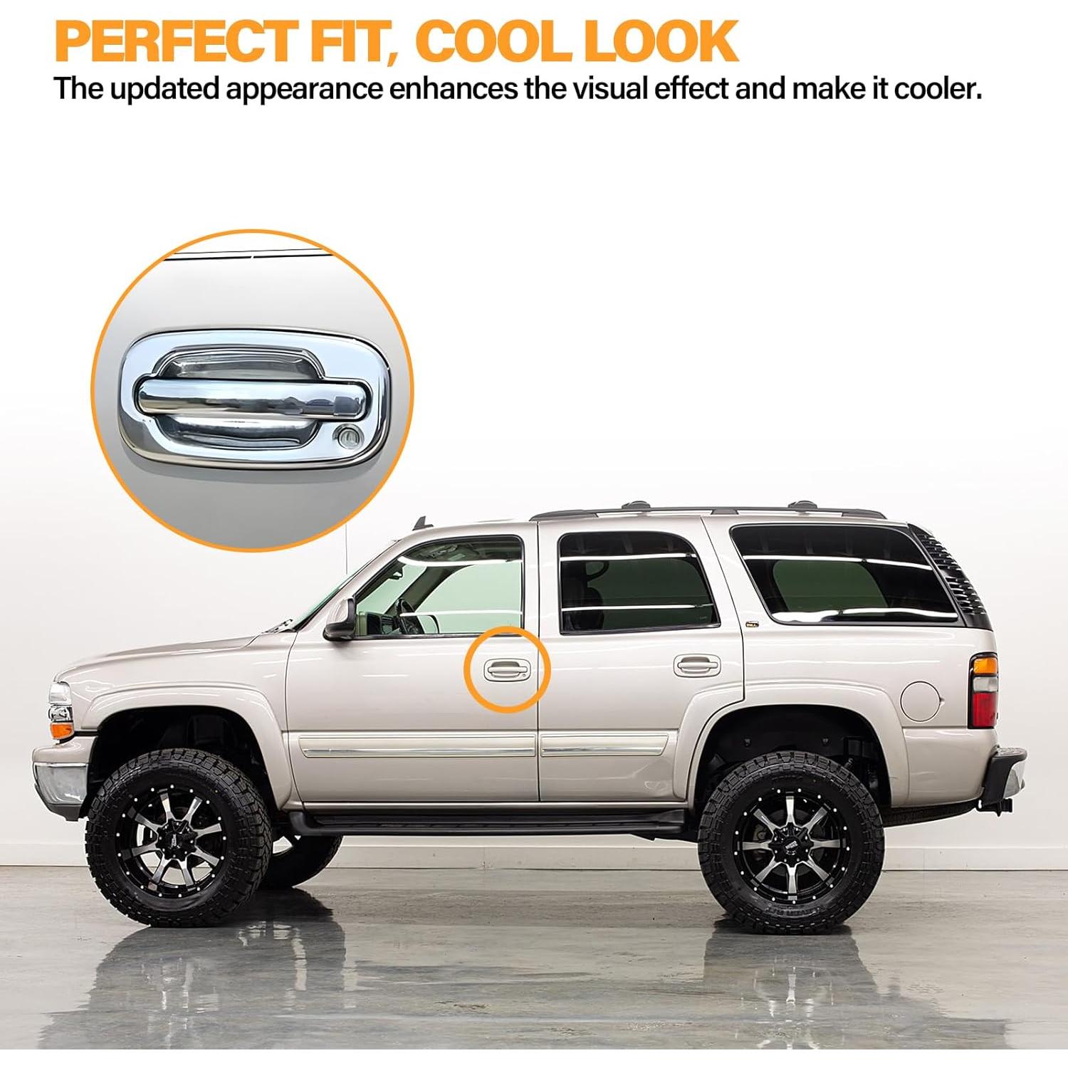 Cubiertas de Manijas de Puerta Cromo Tutor Auto para Chevy/GMC 99-06