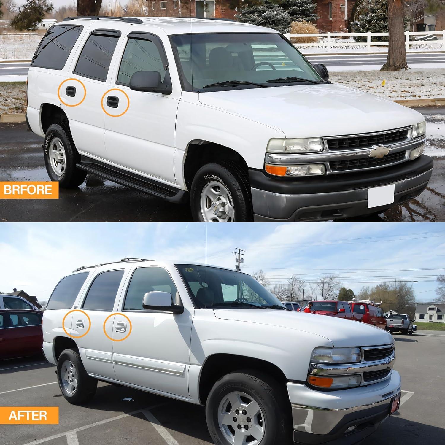 Cubiertas de Manijas de Puerta Cromo Tutor Auto para Chevy/GMC 99-06