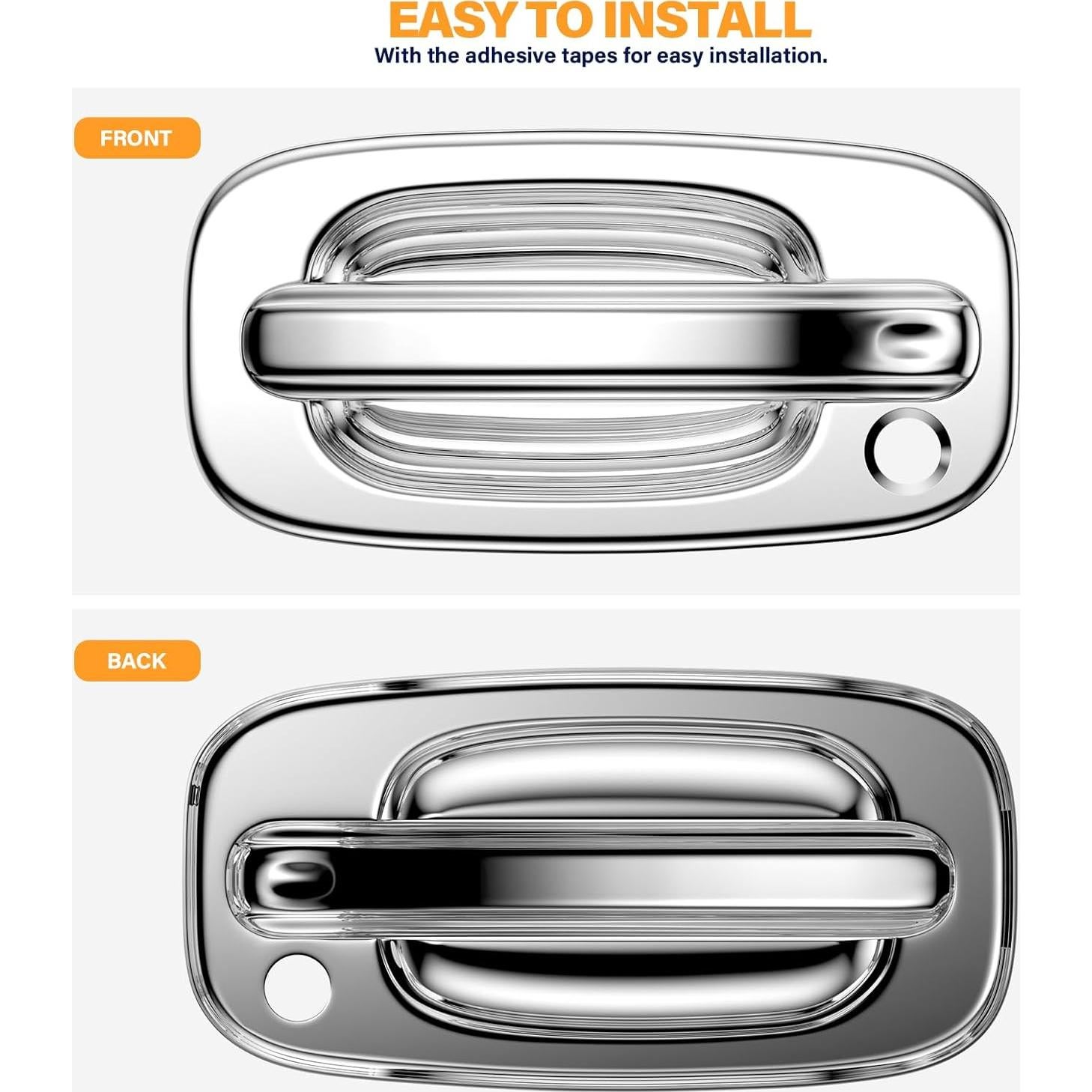 Cubiertas de Manijas de Puerta Cromo Tutor Auto para Chevy/GMC 99-06