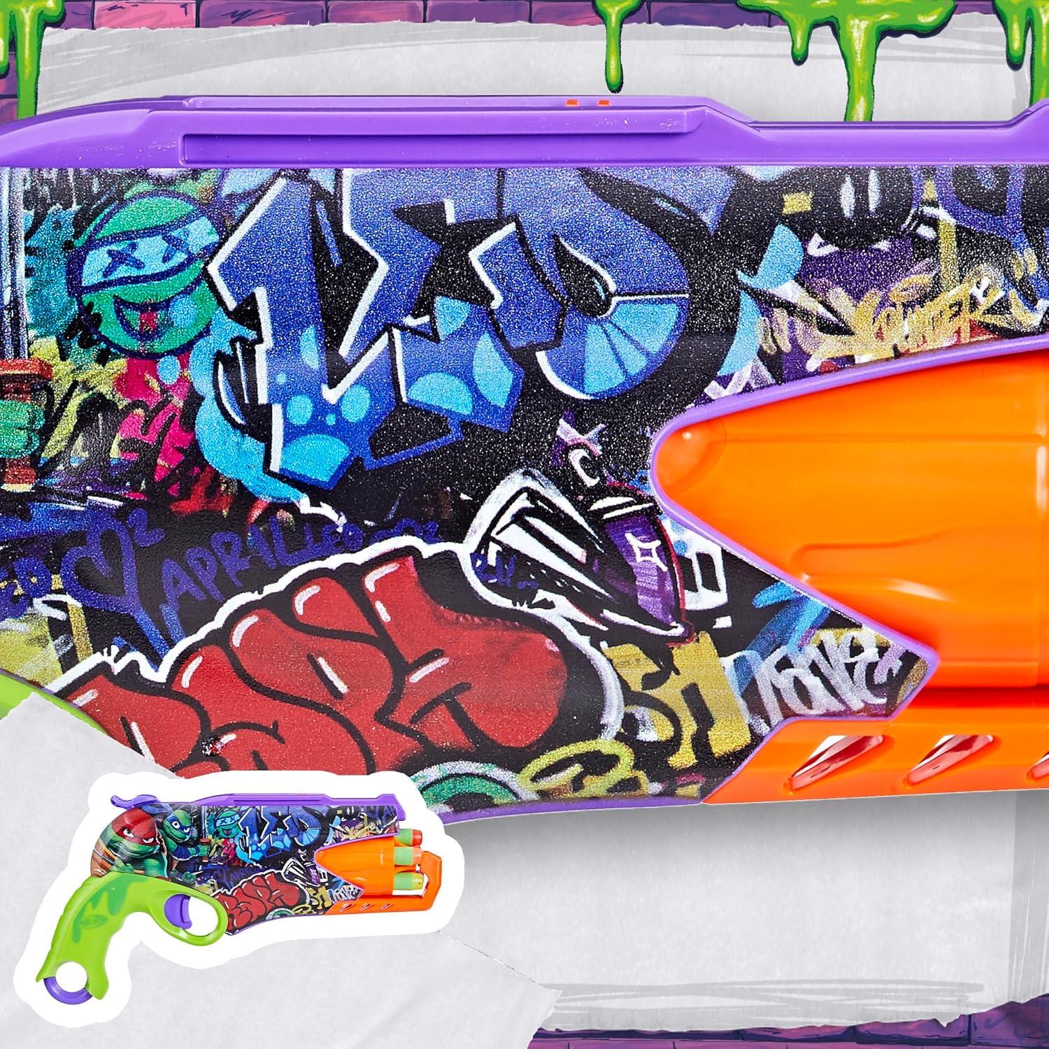 Blaster Nerf Tortugas Ninja Adolescente con 10 Dardos Elite