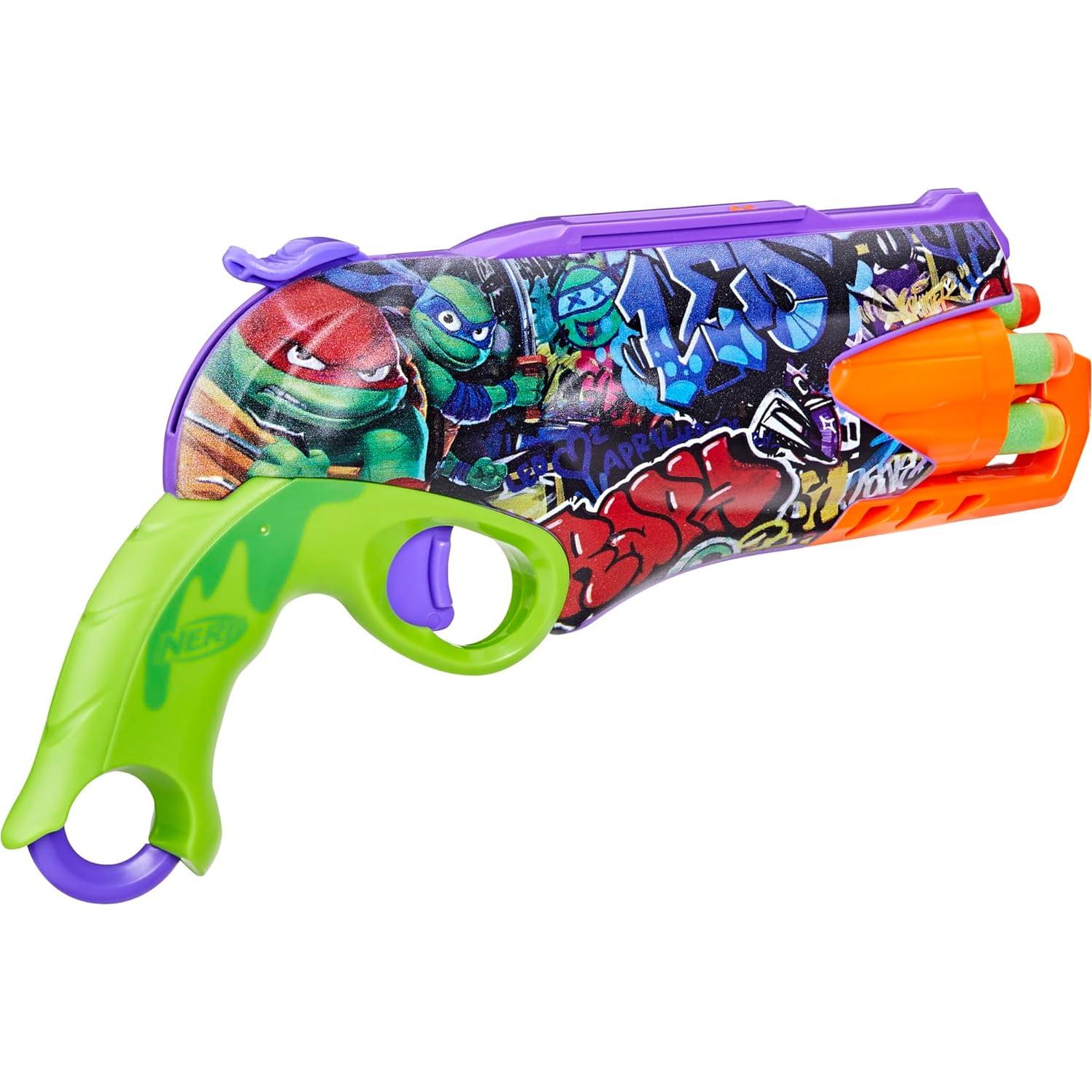 Blaster Nerf Tortugas Ninja Adolescente con 10 Dardos Elite