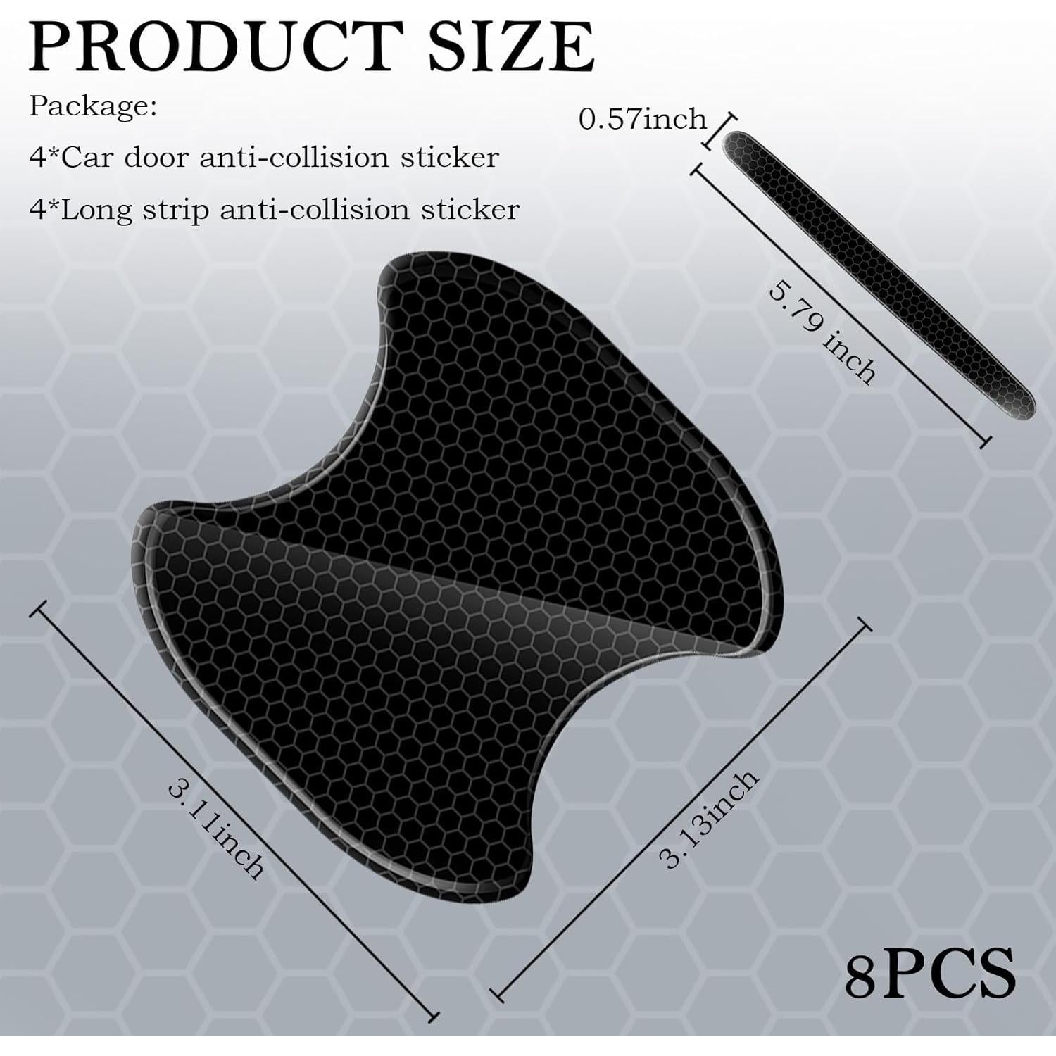 OFBAND Protector de Manija de Puerta de Auto 8 Piezas Reflectante