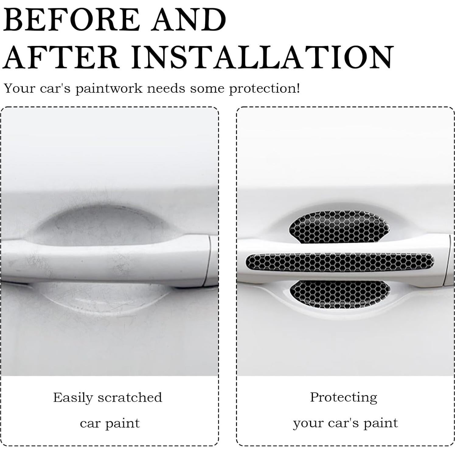 OFBAND Protector de Manija de Puerta de Auto 8 Piezas Reflectante