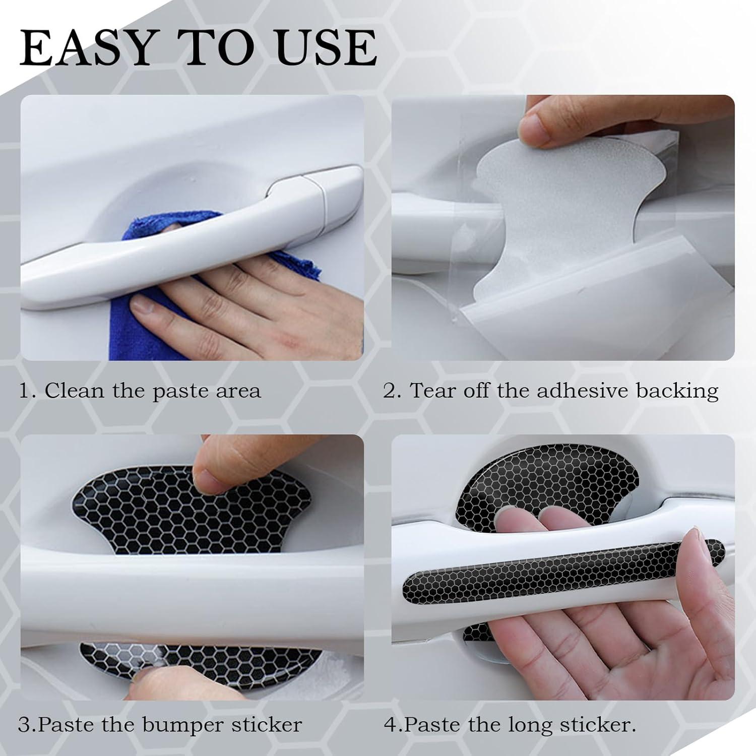 OFBAND Protector de Manija de Puerta de Auto 8 Piezas Reflectante