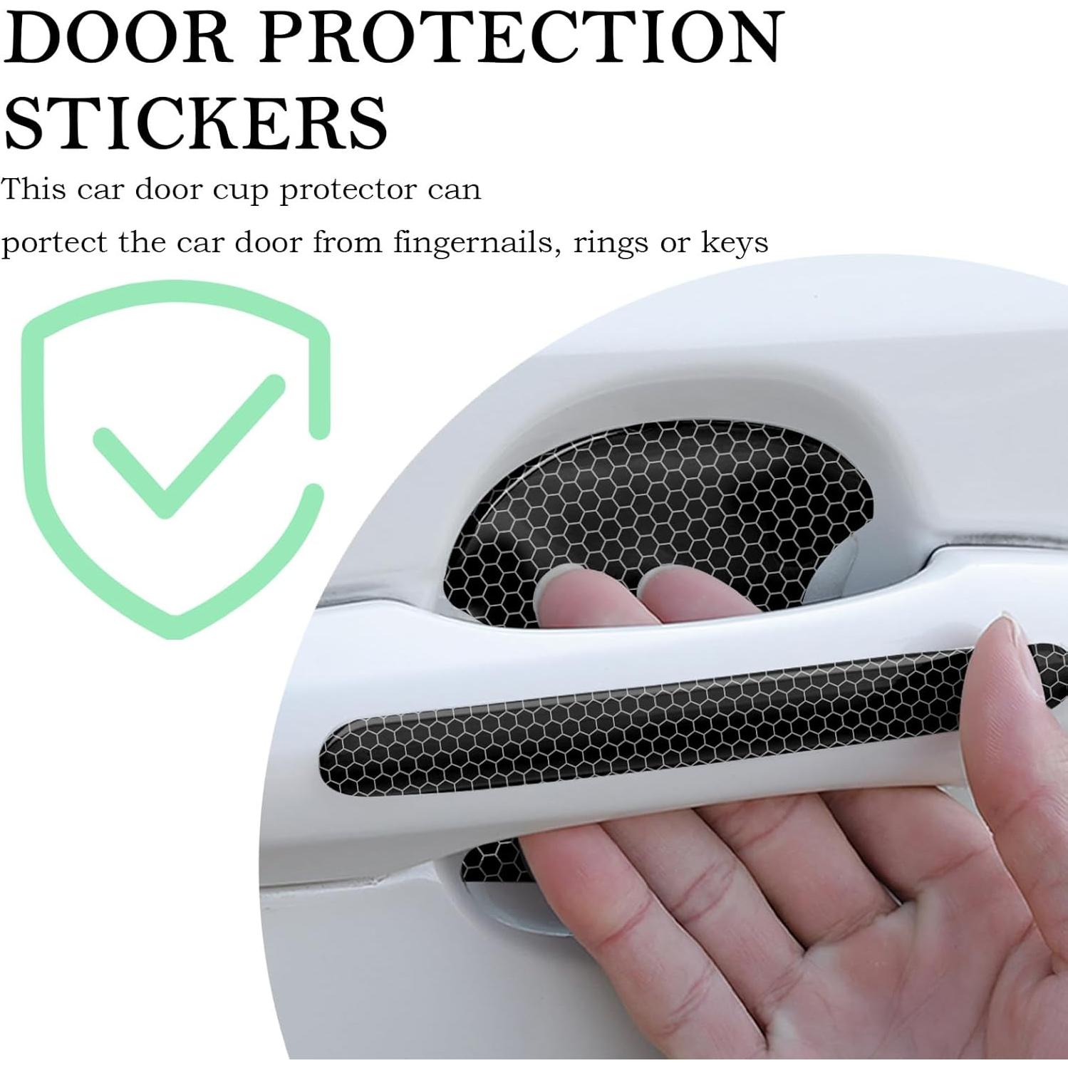 OFBAND Protector de Manija de Puerta de Auto 8 Piezas Reflectante