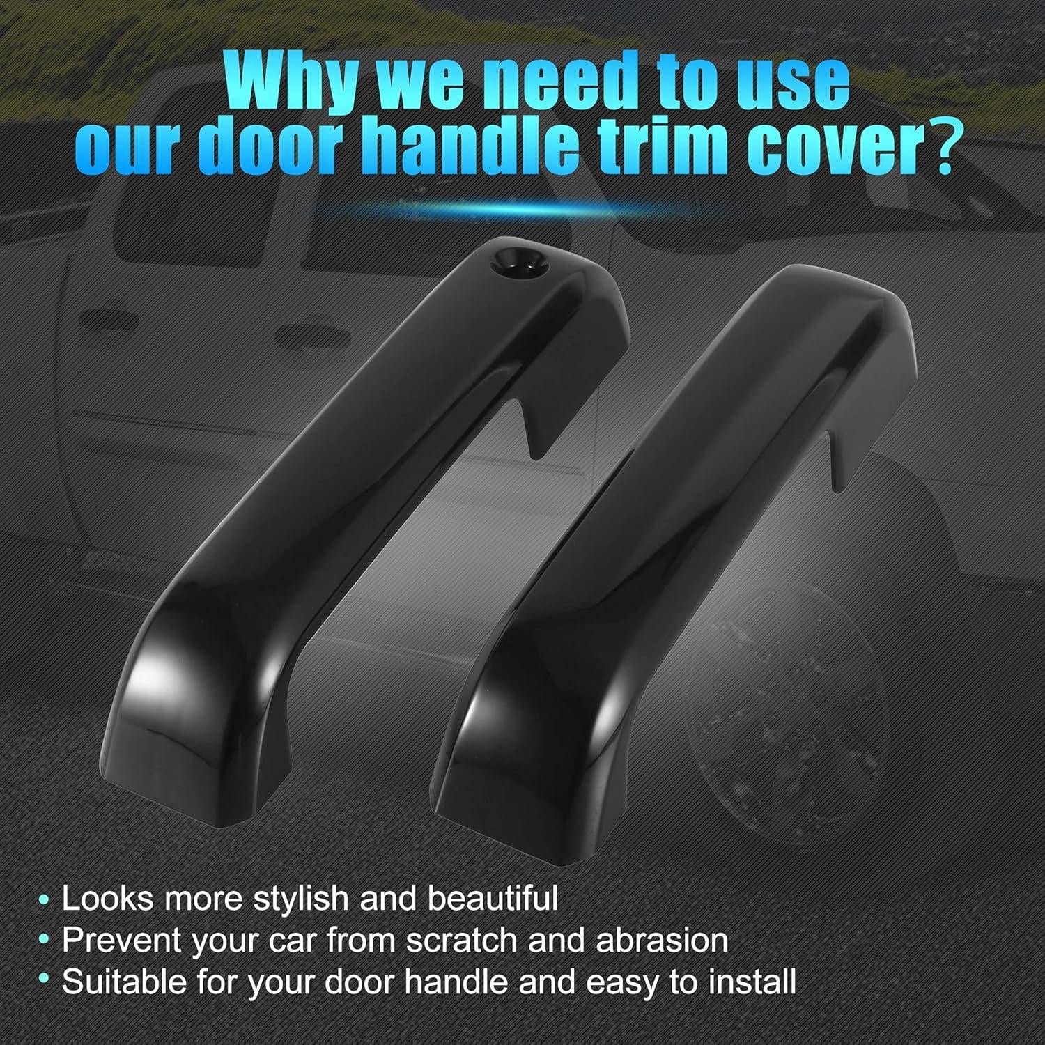 Cubierta de Manija de Puerta Exterior X AUTOHAUX para Ford F-150/F-250/F-350 2015-2020