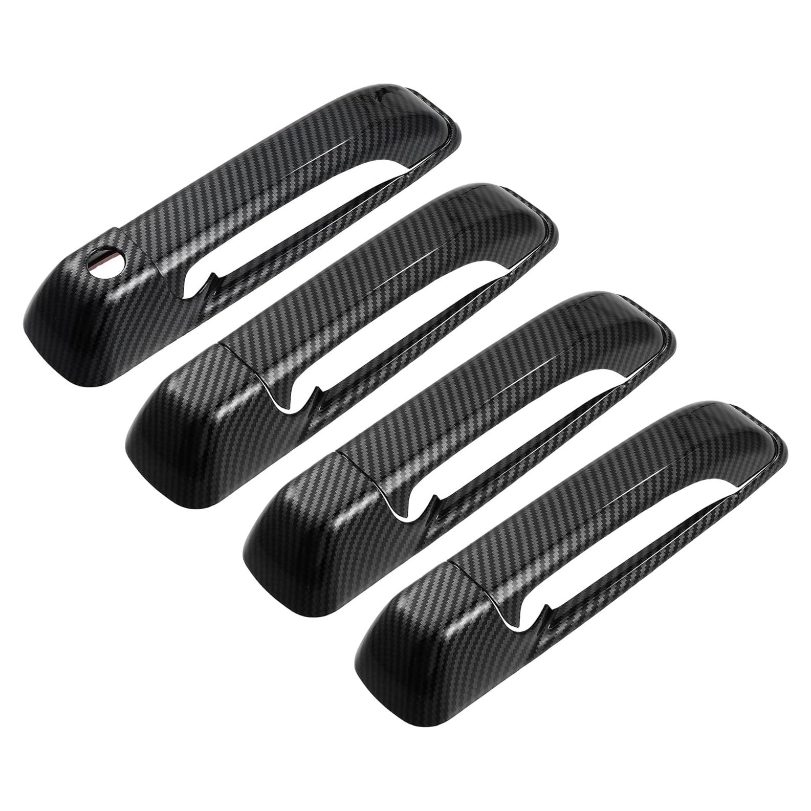 Cubierta de Manija de Puerta Exterior X AUTOHAUX 8pcs ABS Negro