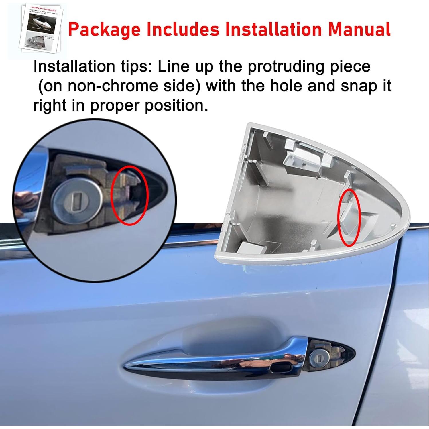 Tapa de Manija de Puerta Cromada Artapek Lado Conductor Lexus