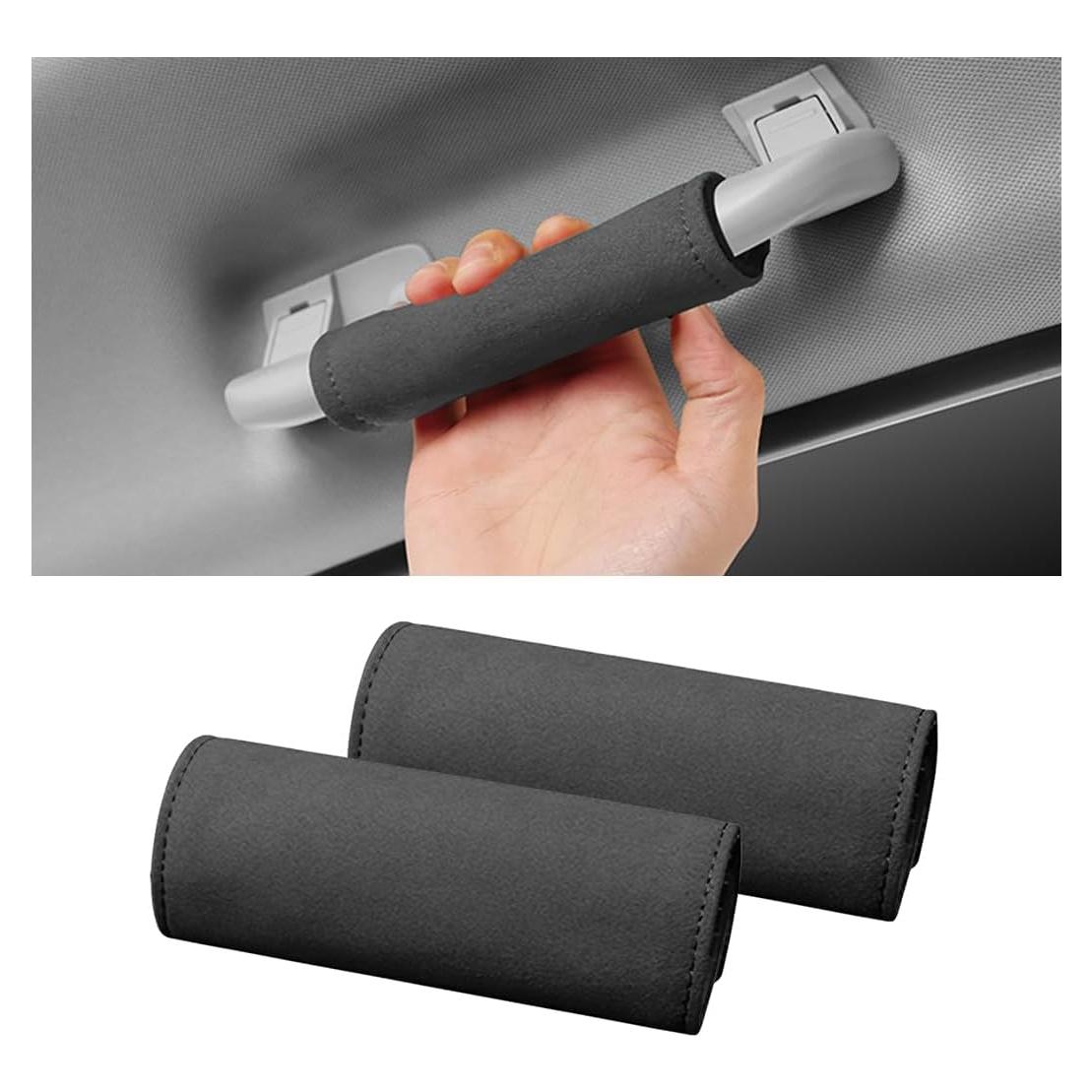 BESULEN Protector de Manija de Puerta Interior Auto 2Pcs Negro