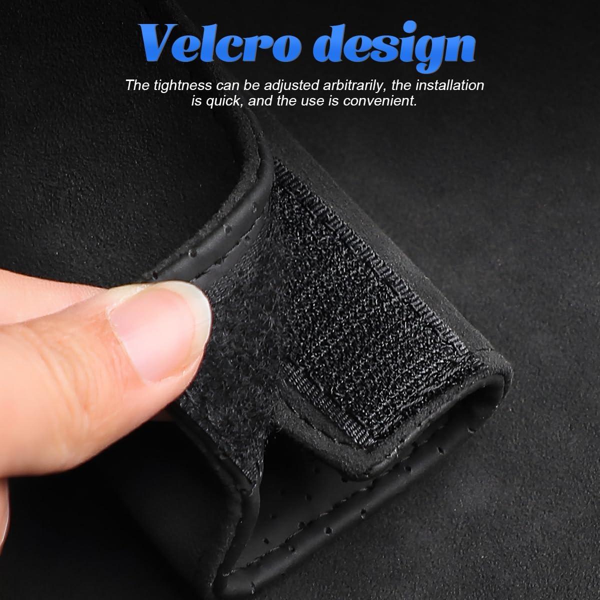 BESULEN Protector de Manija de Puerta Interior Auto 2Pcs Negro