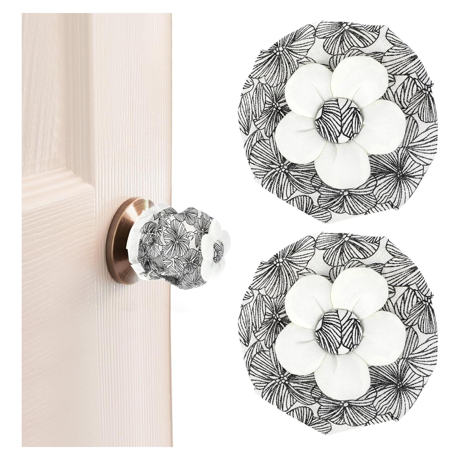 Cubiertas de pomo de puerta LLOUSSAK 2 piezas floral 8.5 cm