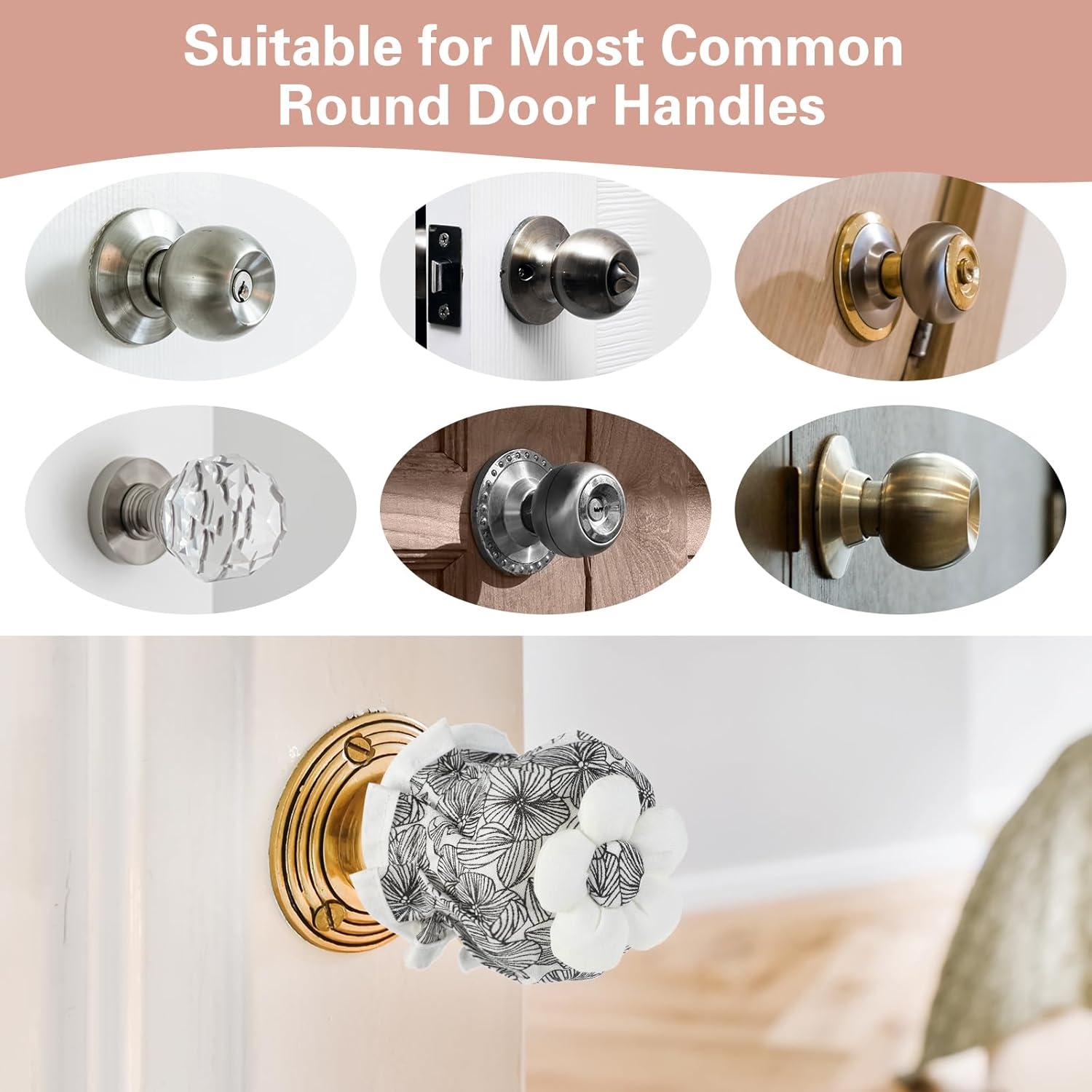 Cubiertas de pomo de puerta LLOUSSAK 2 piezas floral 8.5 cm