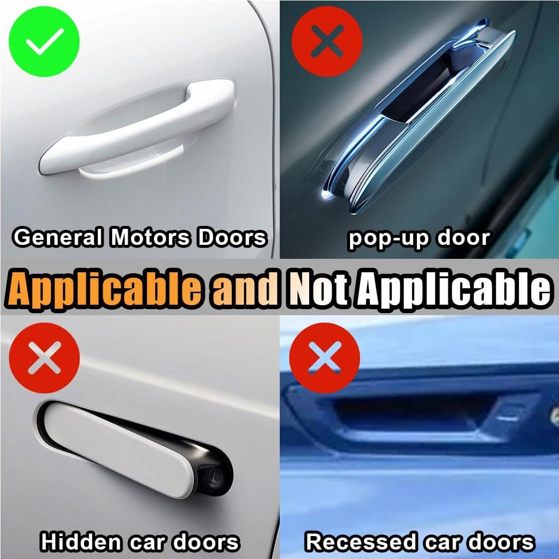 Protector de Manija de Puerta de Coche JOYCOURT Blanco